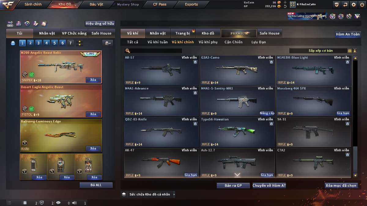 shop acc cf uy tin gia re